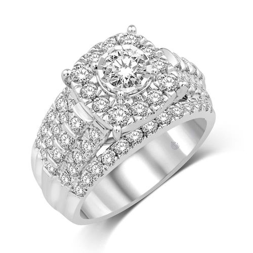 K White Gold 2 Ct.Tw. Diamond Fashion Ring - Star Significance - Modalova