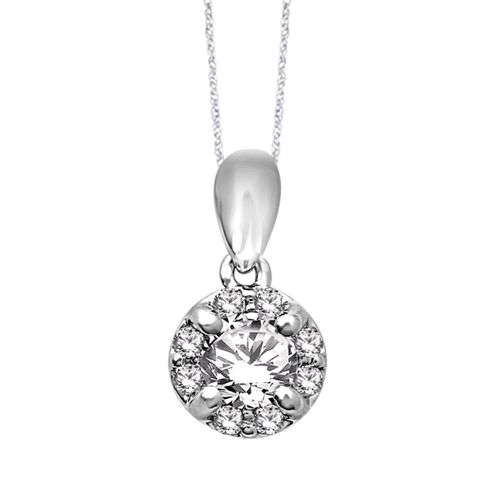 K White Gold 1/6 Ct.Tw.Diamond Fashion Pendant - Star Significance - Modalova