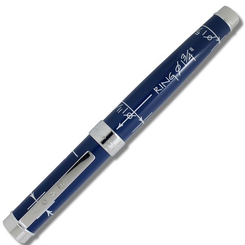 Roller Ball Pen - Blueprint Blue and Silver / PCB01R - ACME - Modalova