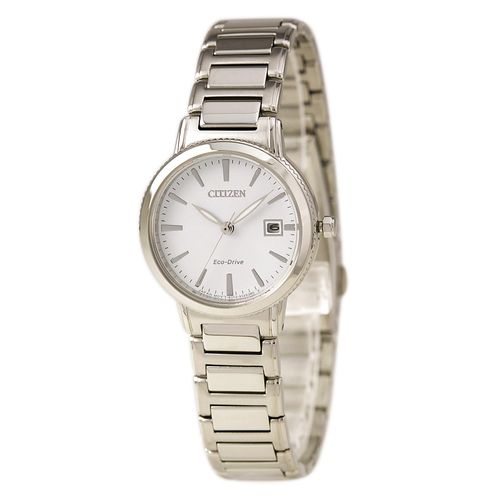 EW2370-57A Women's Silhouette Sport White Dial Stainless Steel Bracelet Watch - Citizen - Modalova