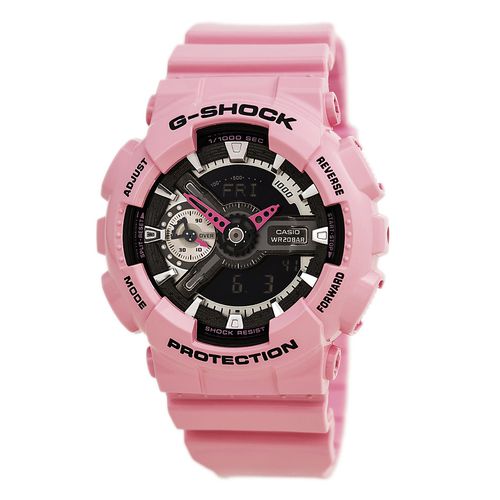 Women's World Time Watch - G-Shock Dive Ana-Digi Dial Pink Band / GMAS110MP-4A2 - Casio - Modalova
