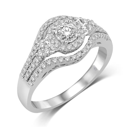 K White Gold 5/8 Ct.Tw. Diamond Fashion Ring - Star Significance - Modalova
