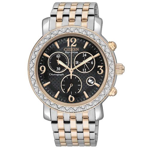 FB1296-51H Drive Collection Women's TTG2.0 Two Tone Stainless Steel Chronograph Eco-Drive Watch - Citizen - Modalova