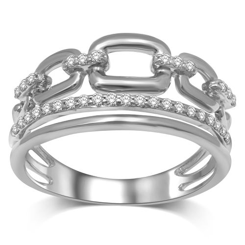 K White Gold 1/5 Ct.Tw.Diamond Fashion Ring - Star Significance - Modalova