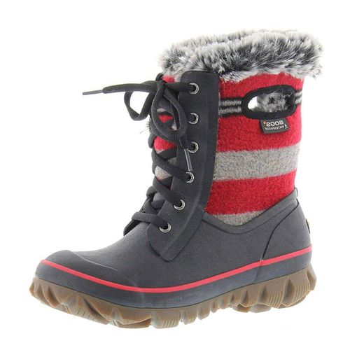 Women's Winter Boots - Arcata Red Multi Lace Waterproof / 72105-640 - BOGS - Modalova