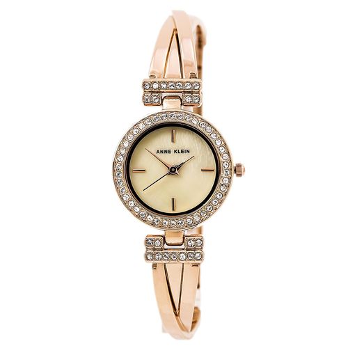 RGST Women's Quartz Swarovski Crystal Mother of Pearl Dial Bangle Bracelet Watch Set - Anne Klein - Modalova