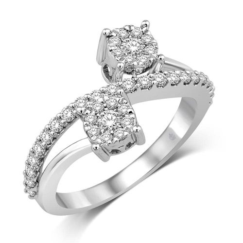 K White Gold 5/8 Ct.Tw. Diamond Fashion Ring - Star Significance - Modalova