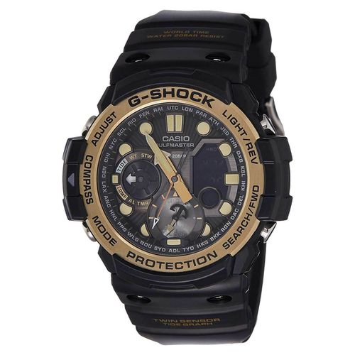 Men's Analog-Digital Watch - G-Shock Gulfmaster Black Resin Strap / GN1000GB-1A - Casio - Modalova