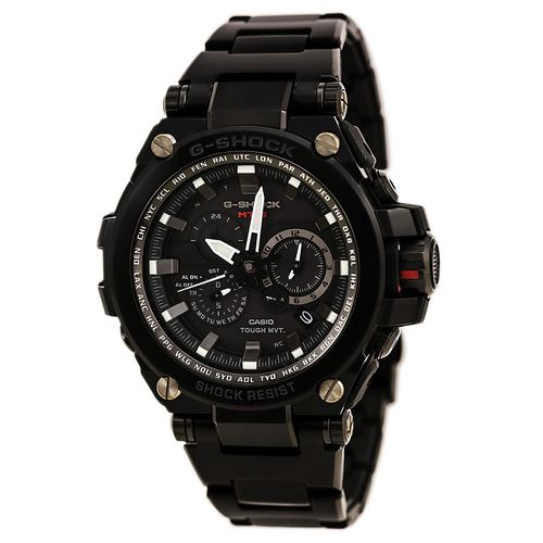 Men's Chronograph Watch - G-Shock MT-G Tough Solar Black Dial / MTGS1000BD-1A - Casio - Modalova