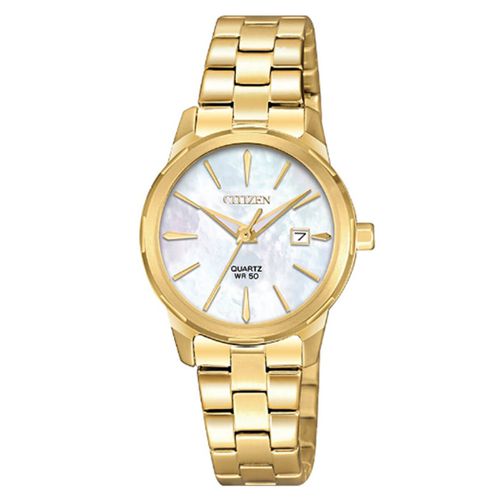 Women's Bracelet Watch - Quartz MOP Dial Yellow Gold Steel / EU6072-56D - Citizen - Modalova