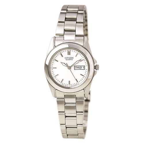 EQ0560-50A Women's Dress White Dial Stainless Steel Bracelet Quartz Watch - Citizen - Modalova