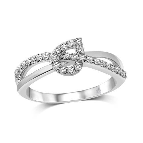 K White Gold 1/5 Ct.Tw.Diamond Fashion Ring - Star Significance - Modalova