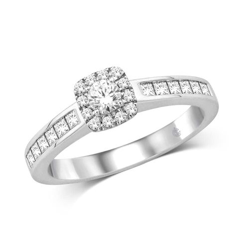 K White Gold 4/5 Ct.Tw Diamond Engagement Ring - Star Significance - Modalova