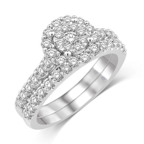 K White Gold 1 1/5 Ct.Tw.Diamond Fashion Bridal - Star Significance - Modalova