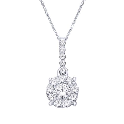 K White Gold 1/3 Ct.Tw. Diamond Fashion Pendant - Star Significance - Modalova