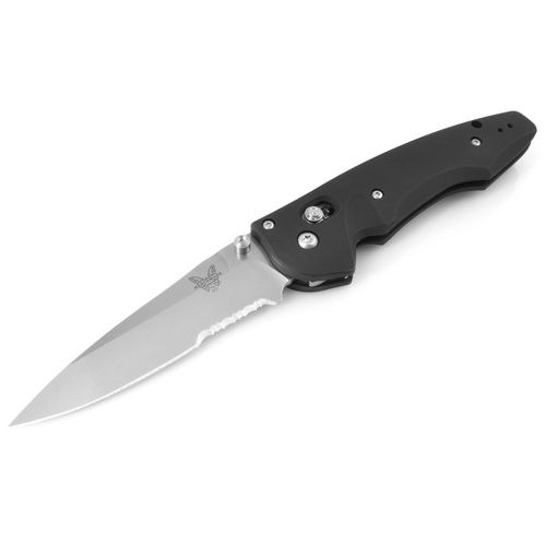 Folding Knife - Emissary Serrated Edge Steel Blade with Black Handle/ 477S - Benchmade - Modalova