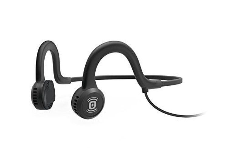 AS401XB Sportz Titanium Open Ear Wired Onyx Black Bone Conduction Headphone - AfterShokz - Modalova