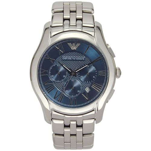 Men's Chronograph Watch - Classic Blue Dial Stainless Steel Bracelet / AR1787 - Armani - Modalova