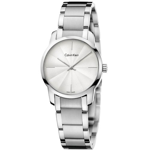 Women's Quartz Watch - Damenuhr Silver Tone Bracelet / K2G23146 - Calvin Klein - Modalova