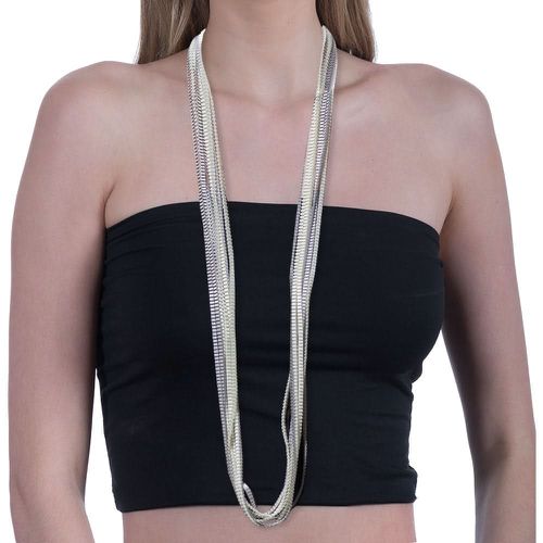 Satin Necklace Essilp Silver - Alexandra Tsoukala - Modalova