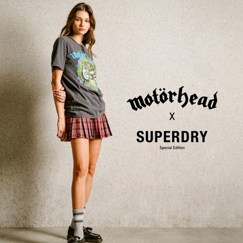 Women's Motörhead x Cap Sleeve Band T-Shirt / Heavy Backstage - Size: 10 - Superdry - Modalova