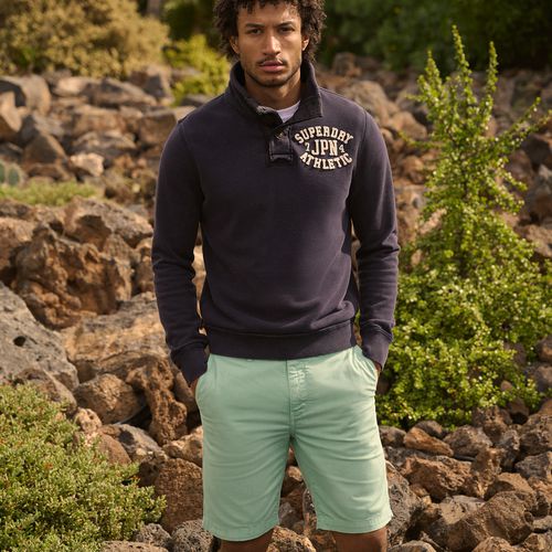 Men's Vintage International Shorts Green / Mint Turquoise - Size: 30 - Superdry - Modalova