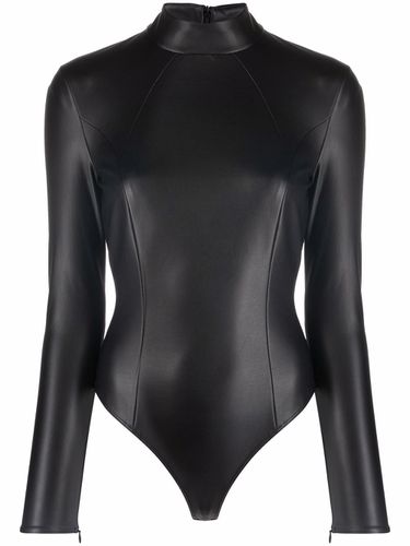 Fading Shine turtleneck bodysuit in gold - Wolford