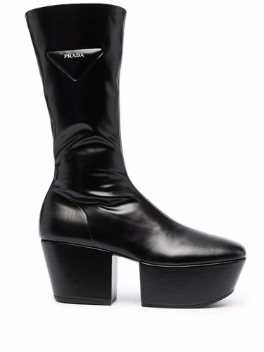 PRADA - Leather Boots - Prada - Modalova