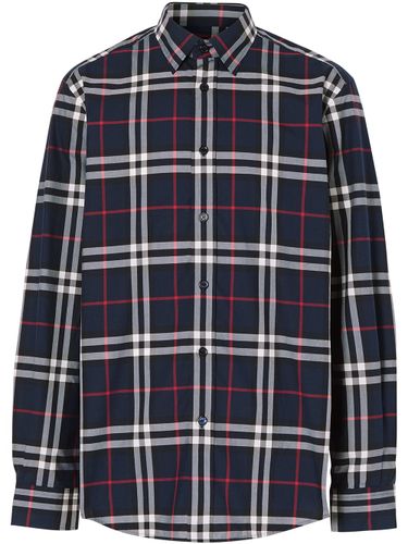 BURBERRY - Checked Cotton Shirt - Burberry - Modalova
