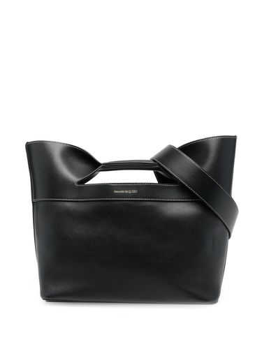 The Bow Small Leather Tote Bag - Alexander McQueen - Modalova