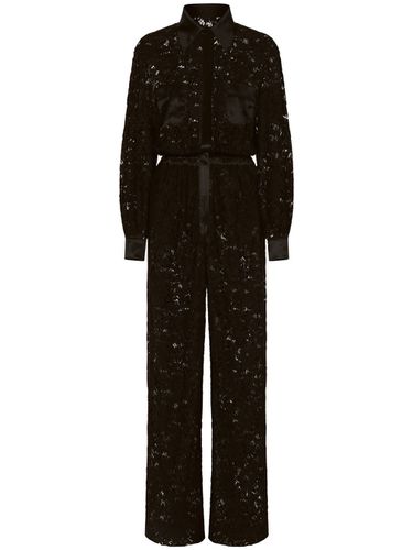 Lace Long Shirt Jumpsuit - Dolce & Gabbana - Modalova