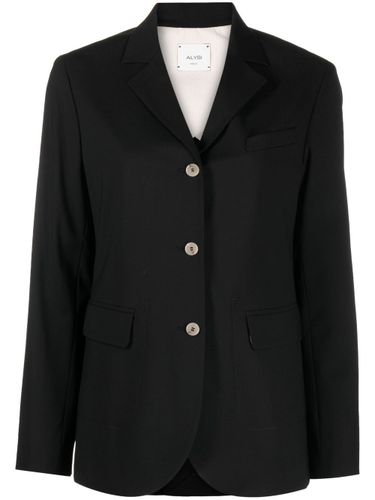 ALYSI - Single-breasted Wool Blazer - Alysi - Modalova