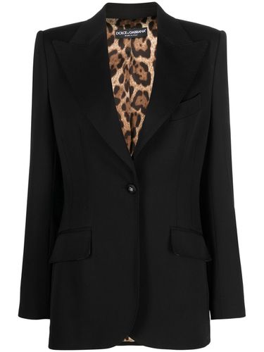 Wool Single-breasted Blazer Jacket - Dolce & Gabbana - Modalova