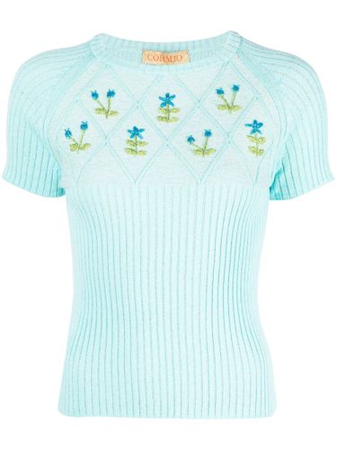 CORMIO - Embroidered Cotton T-shirt - Cormio - Modalova