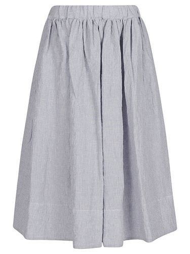 APUNTOB - Micro Vichy Linen Skirt - Apuntob - Modalova