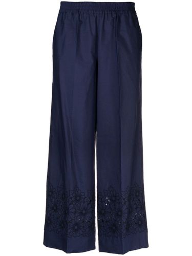 Cotton Trousers With Embroidery - Parosh - Modalova