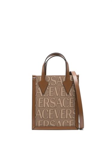 All Over Logo Small Tote Bag - Versace La Vacanza - Modalova