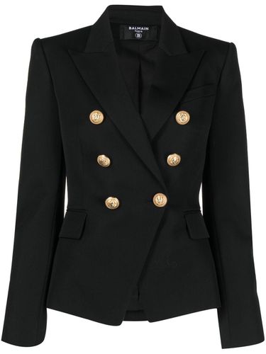 Double-breasted Wool Jacket - Balmain - Modalova