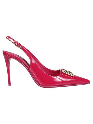 Leather Slingback Pumps - Dolce & Gabbana - Modalova