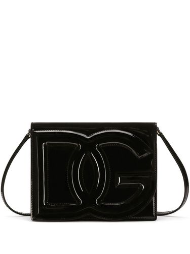 Dg Logo Patent Leather Crossbody Bag - Dolce & Gabbana - Modalova