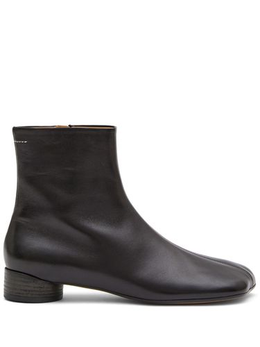 Leather Ankle Boots - MM6 Maison Margiela - Modalova