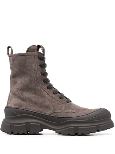 Leather Lace-up Ankle Boots - Brunello Cucinelli - Modalova
