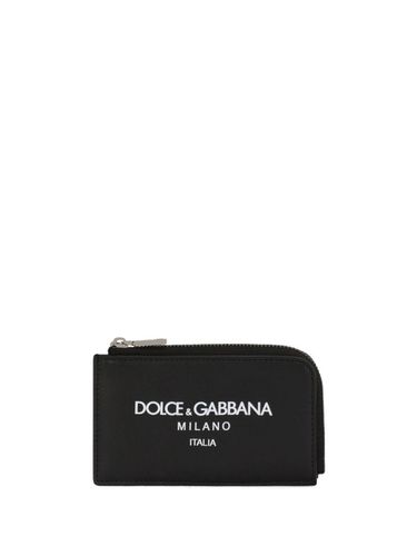 Leather Card Holder - Dolce & Gabbana - Modalova