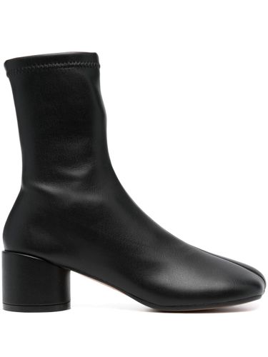 Leather Ankle Boots - MM6 Maison Margiela - Modalova