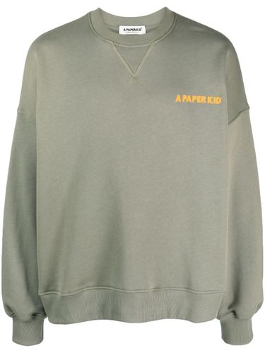 Cotton Crewneck Sweatshirt - A Paper Kid - Modalova