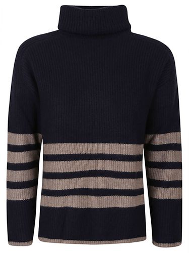 Striped Cashmere Turtleneck Sweater - Be You - Modalova