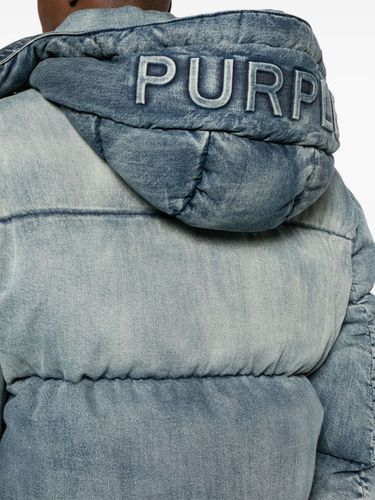 PURPLE BRAND - Denim Puffer Jacket - Purple brand - Modalova