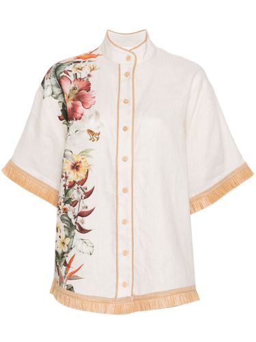 Floral Print Linen Shirt - Zimmermann - Modalova
