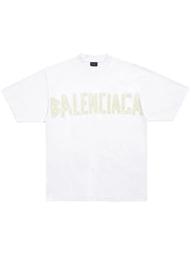 Tape Type Cotton T-shirt - Balenciaga - Modalova