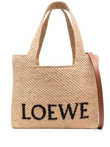 Loewe Font Medium Raffia Tote Bag - Loewe Paula's Ibiza - Modalova